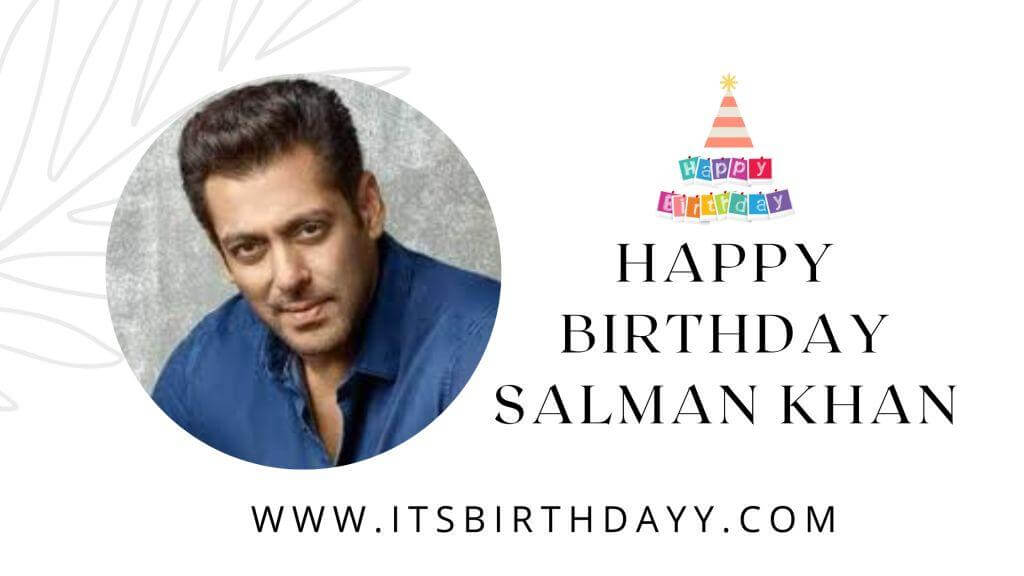 Happy Birthday Salman Khan